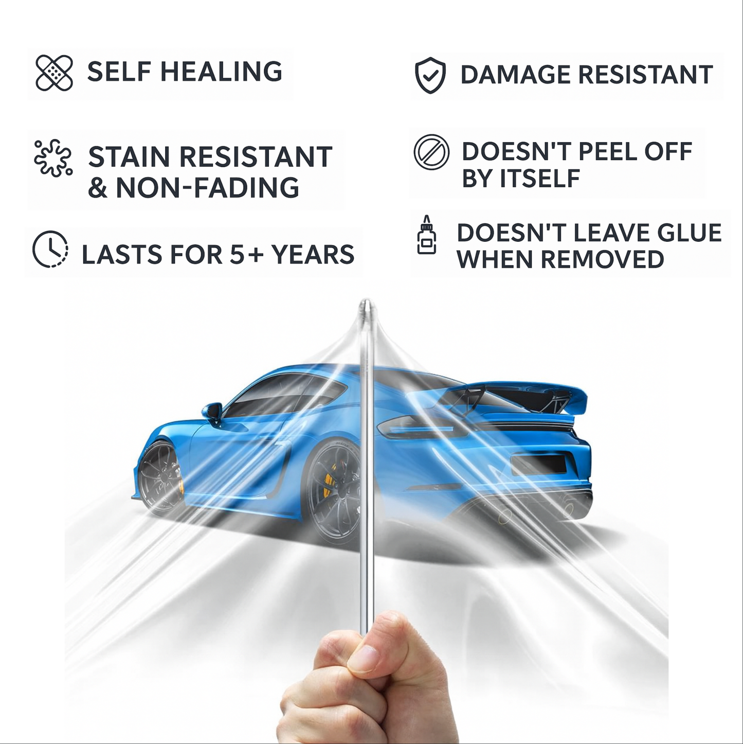 Fits Tesla Model Y 2025+ (Juniper) Headlight Smoke Tint PPF | Clear, Medium, Dark Film Kit