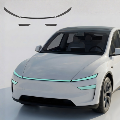 Fits Tesla Model Y 2025+ (Juniper) Headlight Smoke Tint PPF | Clear, Medium, Dark Film Kit