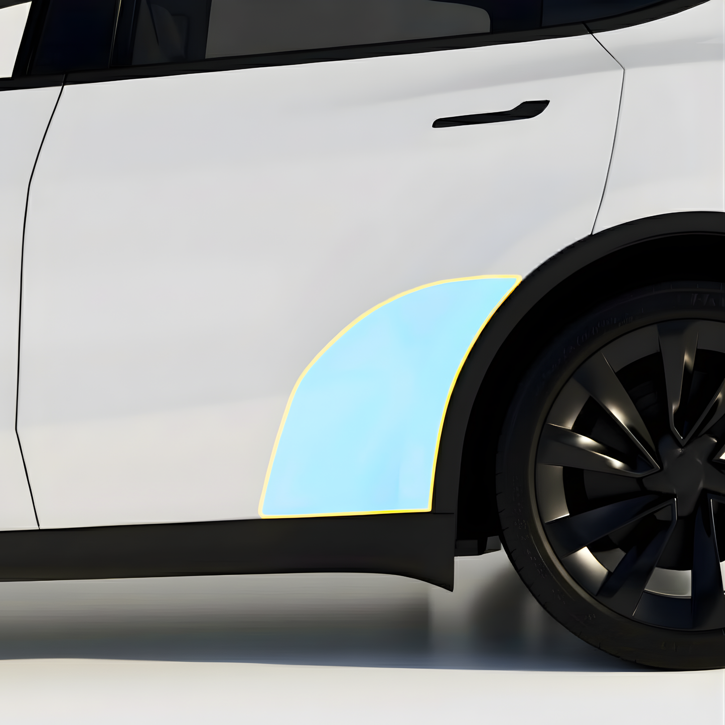 Fits Tesla Model Y 2025+ (Juniper) Fenders PPF Kit (Pair) | Clear TPU Film Rock Guard