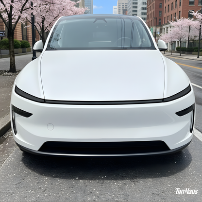 Fits Tesla Model Y 2025+ (Juniper) Headlight Smoke Tint PPF | Clear, Medium, Dark Film Kit