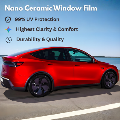 Fits Tesla Model Y 2020–2024 Premium Nano Ceramic Precut Window Tint Film Kit Front Rear Windows Windshield