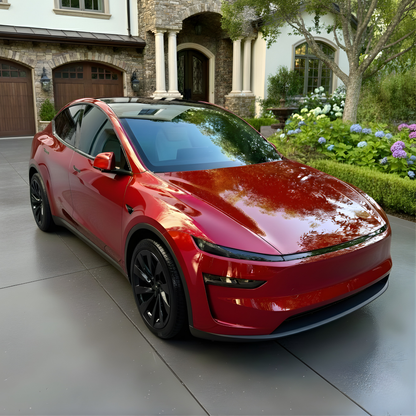 Fits Tesla Model Y 2025+ (Juniper) Headlight Smoke Tint PPF | Clear, Medium, Dark Film Kit